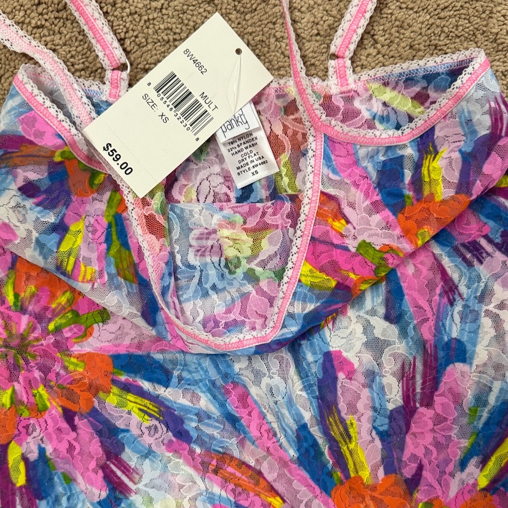 Hanky Panky Multicolor Floral Chemise - Picture 4 of 6